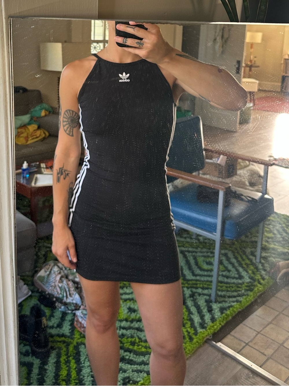 Adidas Originals black mini dress
